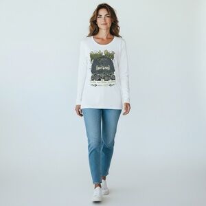 398 - 🏍️ Long Sleeve Ladies Artwork T-Shirt